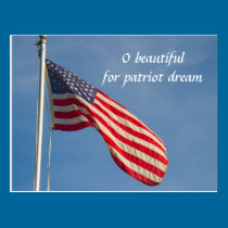 Flagge-Patriot-Traum-Postkarte postkarten