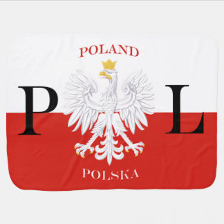 Flagge PL Polens Polska Baby-Decken