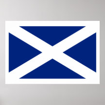 Flagge Schottlands (Marine-Blau), Vereinigtes Köni Plakate