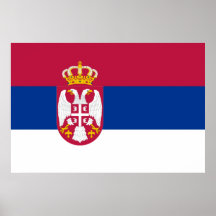 Flagge Serbiens, Serbien Plakate