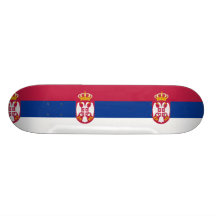 Flagge Serbiens, Serbien Skate Board