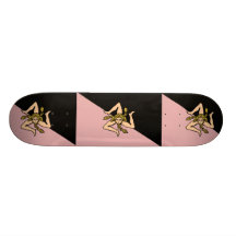 Flagge Siziliens (Rosa und Schwarzes), Italien Skateboardbrett