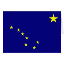 Flagge von Alaska Karte