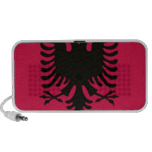 Flagge von Albanien Laptop Lautsprecher