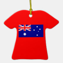 Flagge von Australien auf Keramik-T-Shirt Verzieru Ornament