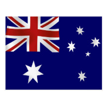 Flagge von Australien Postkarte