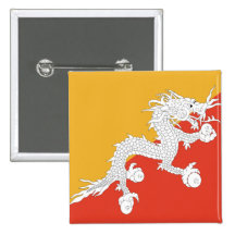 Flagge von Bhutan Buttons