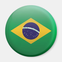 Flagge von Brasilien Kühlschrankmagnete