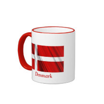Flagge von Dänemark Kaffee Tasse