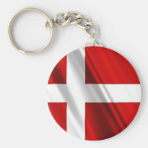 Flagge von Dänemark Schlüsselbänder