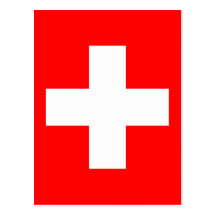 Flagge von der Schweiz Postkarte