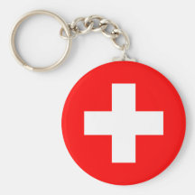 Flagge von der Schweiz Schlüsselanhänger