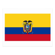 Flagge von Ecuador Postkarten