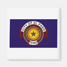 Flagge von El Paso Magnete