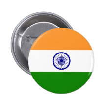 Flagge von Indien Button