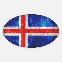 Flagge von Island Sticker