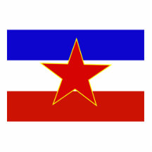 Flagge von Jugoslawien Photofiguren
