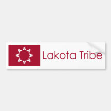 Flagge von Lakota Kiefer Ridge Auto Sticker