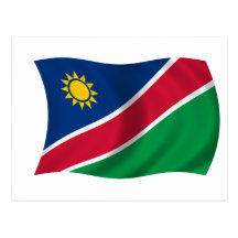 Flagge von Namibia Postkarte