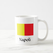 Flagge von Neapel, Napoli Becher Kaffee Tassen