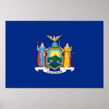 Flagge von New York Plakatdruck