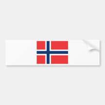 Flagge von Norwegen Auto Sticker