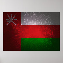 Flagge von Oman Posterdrucke