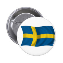 Flagge von Schweden Anstecknadelbutton