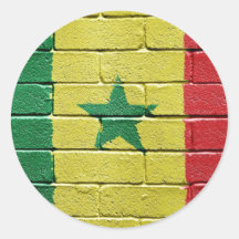 Flagge von Senegal Aufkleber