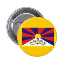 Flagge von Tibet Anstecknadelbuttons