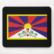 Flagge von Tibet Mousepads