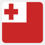 FLAGGE VON TONGA QUADRATSTICKER