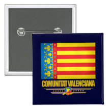 Flagge von Valencia Anstecknadel