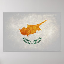Flagge von Zypern Plakat