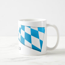 Flaggen-Fliesen Bayern, Deutschland Kaffeehaferl
