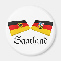Flaggen-Fliesen Saarlands, Deutschland Kühlschrankmagnete