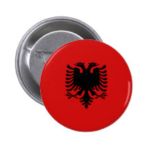 Flaggen-Knopf Albaniens Fisheye Anstecknadelbuttons