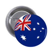 Flaggen-Knopf Australiens Fisheye Anstecknadel