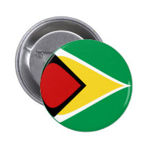 Flaggen-Knopf Guyanas Fisheye Anstecknadelbutton