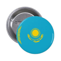 Flaggen-Knopf Kasachstans Fisheye Anstecknadel