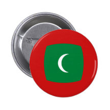 Flaggen-Knopf Malediven Fisheye Anstecknadel