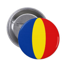 Flaggen-Knopf Rumäniens Fisheye Buttons