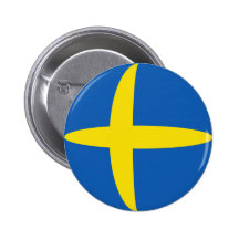 Flaggen-Knopf Schwedens Fisheye Anstecknadelbuttons