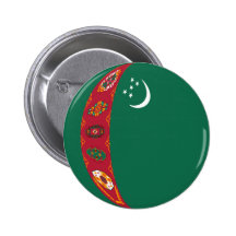 Flaggen-Knopf Turkmenistans Fisheye Buttons