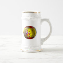 Flaggen-Plattengeschenke des Spanien-Schmutzballs  Tee Tasse
