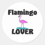 Flamingo-Liebhaber Runder Aufkleber