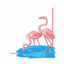 Flamingo-Paare Foto Skulptur