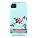 flamingocize Joggenflamingo-Cartoon Case-Mate iPhone 4 Cover