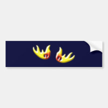 Flammen Augen flames eyes Auto Sticker