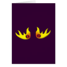 Flammen Augen flames eyes Grußkarte